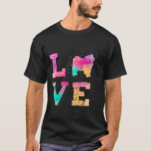 Camiseta Colorida acuarela Paint Chow Chow Perro Lover 30