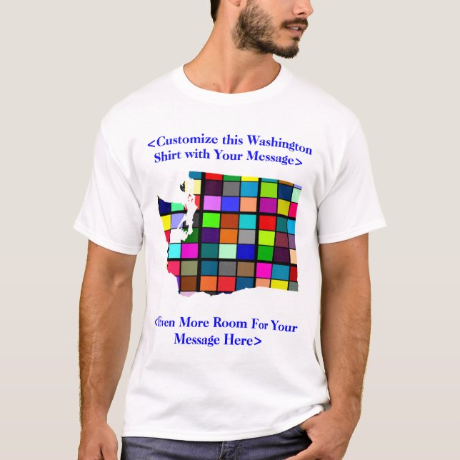 Camiseta colorida adaptable de la elección de (Anverso)