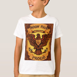 camiseta colorida águila americana con patri
