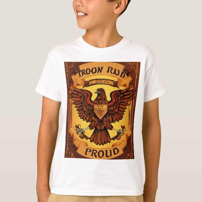 camiseta colorida águila americana con patri (Anverso)