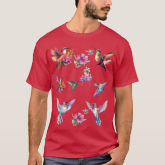 Camiseta Colorida amiga de Aves de la Fantasía