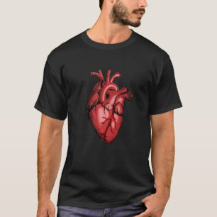 Camiseta Colorida Anatomía del Corazón Humano de la Línea R