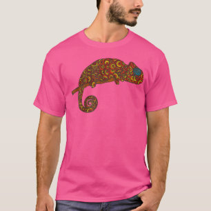 Camiseta Colorida Ar Tribal Chameleon