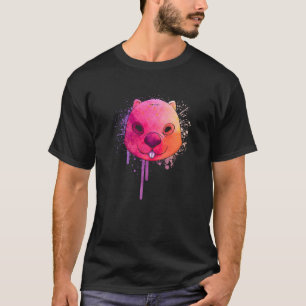 Camiseta Colorida artista Wombat Rodent