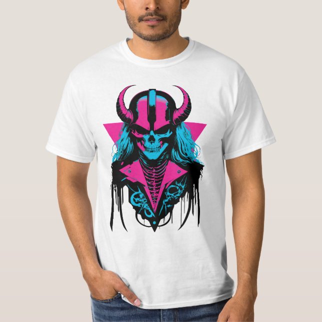 Camiseta Colorida Badass Zombie (Anverso)