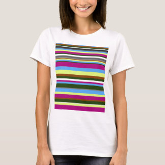 Camiseta Colorida banda de diseño personalizada