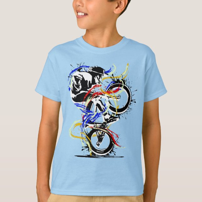 Camiseta Colorida Bicicleta Bmx Flatland (Anverso)