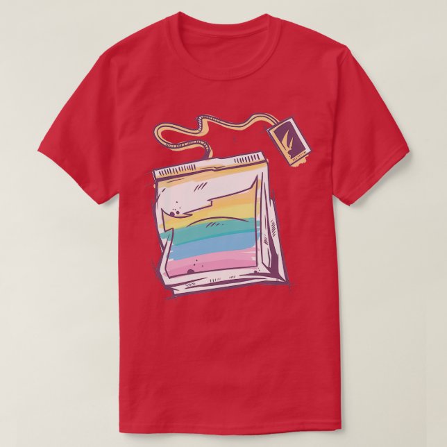 CAMISETA COLORIDA BOLSA DE TÉ (Diseño del anverso)