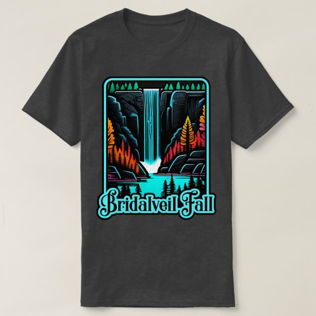 Camiseta Colorida caída de Bridalveil (Diseño del anverso)