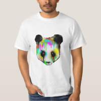 Colorida cara de panda