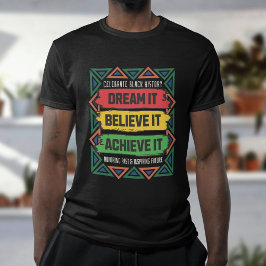 Camiseta Colorida celebración de la historia del mes de la