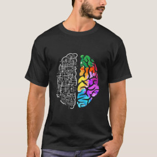 Camiseta Colorida ciencia de ingeniería cerebral