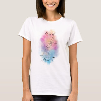 Camiseta Colorida clase de 2025 Tee