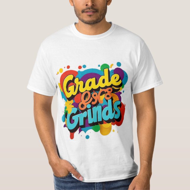 Camiseta Colorida Copa de Café Grinds Tee (Anverso)