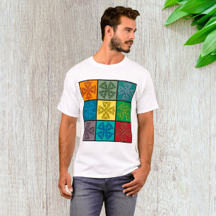 Camiseta colorida cruza celta