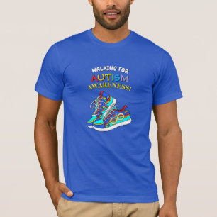 Camiseta Colorida de Caminata para Concienciación