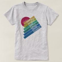 Camiseta Colorida de College Park para mujeres
