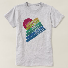 Camiseta Colorida de College Park para mujeres