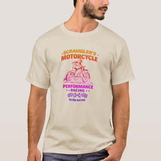 Camiseta Colorida de Desempeño de Motocicleta Scra