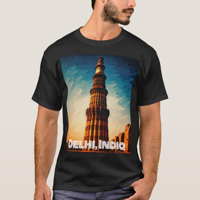 Camiseta colorida de la India (Anverso)