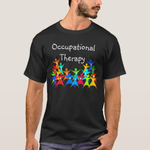 Camiseta colorida de la terapia profesional