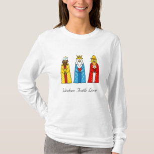 Camiseta Colorida de los Tres Reyes Magos