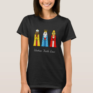 Camiseta Colorida de los Tres Reyes Magos