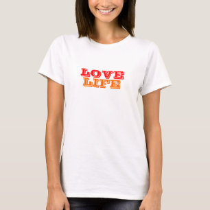 Camiseta colorida de Love Life Women