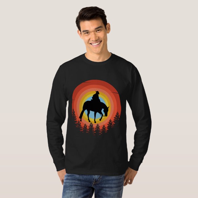 Camiseta COLORIDA DE SOL DE COWBOY (Anverso completo)