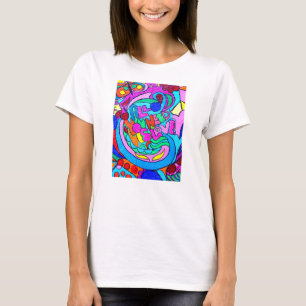camiseta colorida del amor