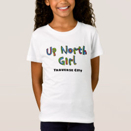Camiseta colorida del Chica norte