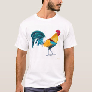 Camiseta colorida del gallo