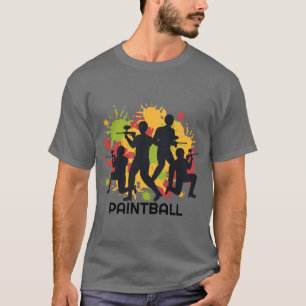 Camiseta Colorida escena de Paintball