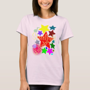 Camiseta Colorida estrella de la canción de cuna Neon Pink