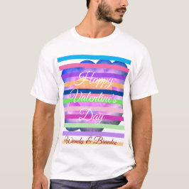 Camiseta Colorida Feliz Día de San Valentín