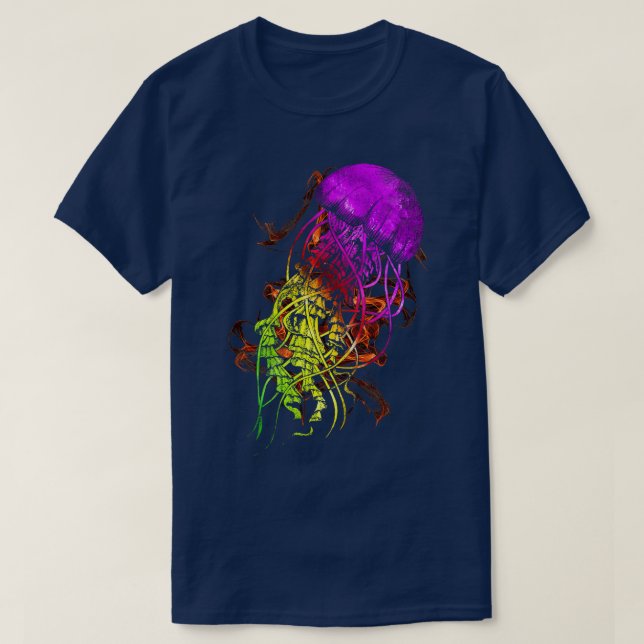 Camiseta Colorida medusa (Diseño del anverso)