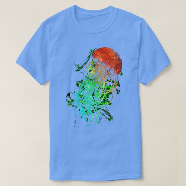 Camiseta Colorida medusa 1 (Diseño del anverso)