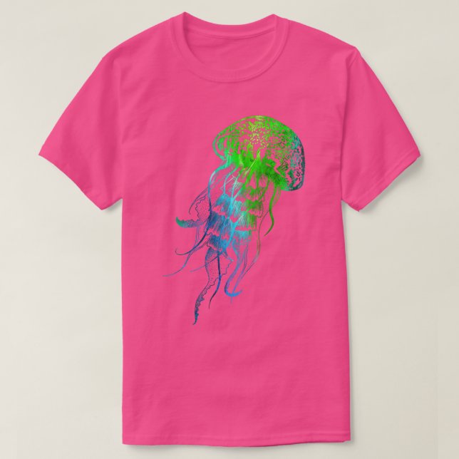 Camiseta Colorida medusa 2 (Diseño del anverso)