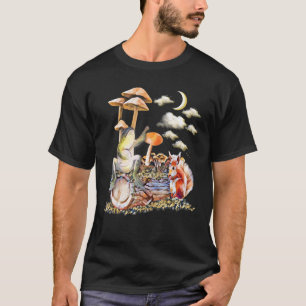 Camiseta Colorida Micología Rana De Hongos Y Almoja