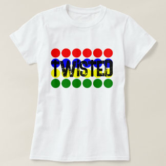 Camiseta Colorida moda del juego de vintage clásico torcido