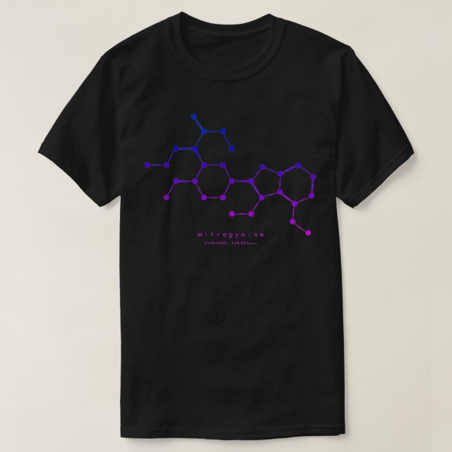 Camiseta Colorida Molécula Kratom Nootropics Kratom (Diseño del anverso)