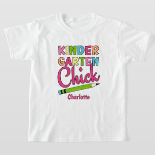 Camiseta Colorida niña de jardín de infancia - Primer día d