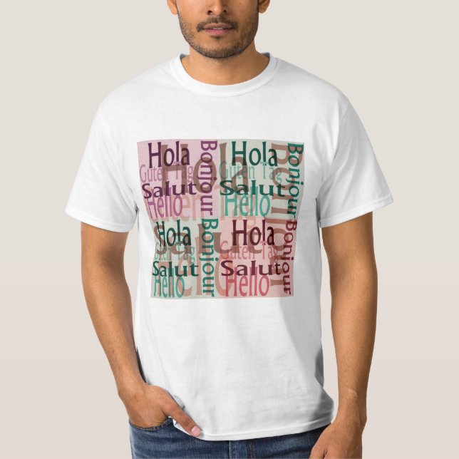 Camiseta colorida para hombres (Anverso)