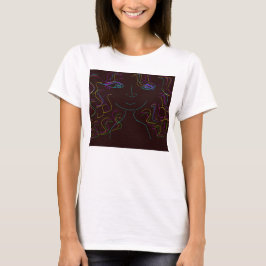 Camiseta colorida para mujeres