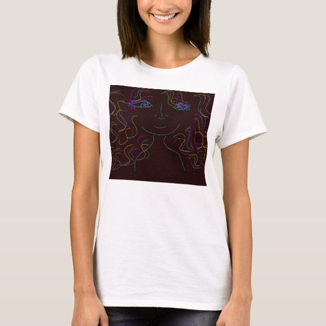 Camiseta colorida para mujeres (Anverso)