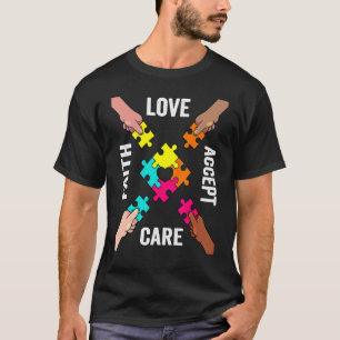 Camiseta Colorida pieza de rompecabezas de Conciencia y Ace