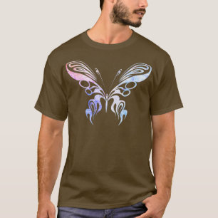Camiseta Colorida pintura en la ciencia de la mariposa Aman