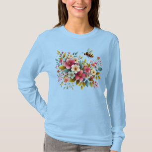 Camiseta Colorida, Primavera/Abeja floral