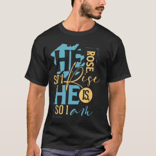 Camiseta Colorida resurrección cristiana de Pascua que Subi