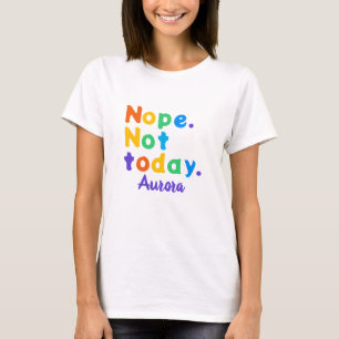 Camiseta Colorida Retro Nope Not Today